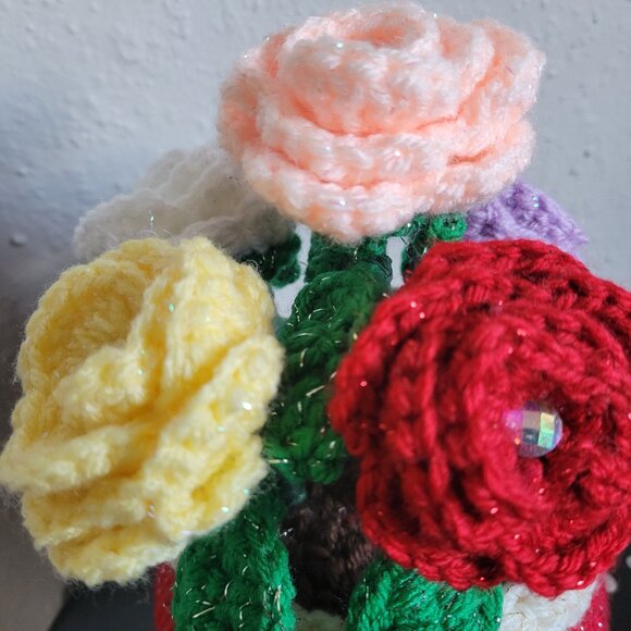 Original Hand Made Knitted Flower Pot - Picture 2 of 6